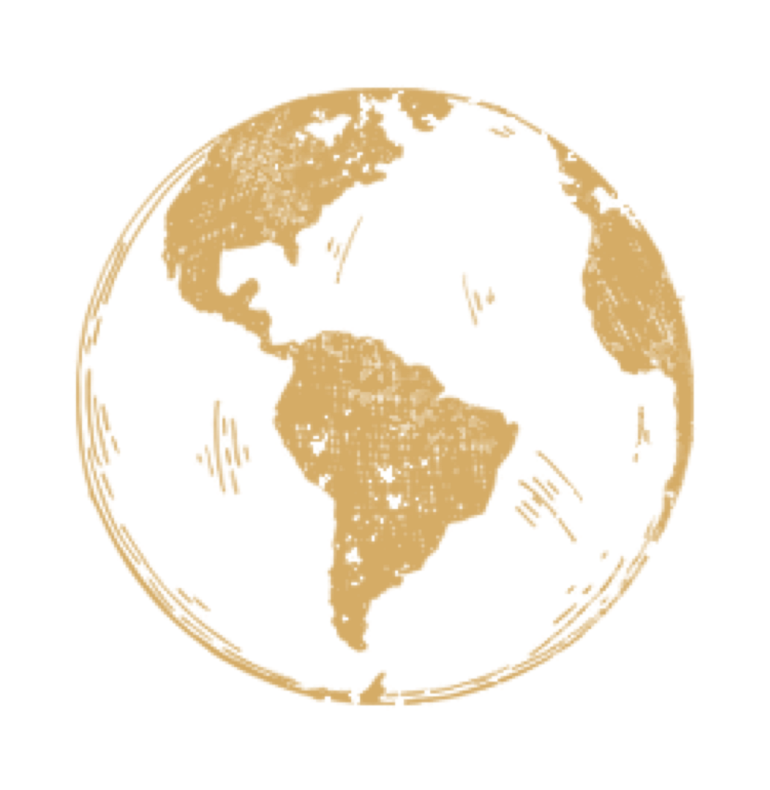 L'aile de la culture — globe terrestre gravé
